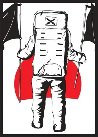 kosmos-czerwony-plakat-50x70-cm