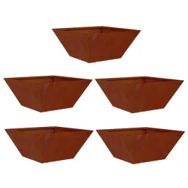 doniczka-ogrodowa-5-pcs-rdzawy-35-x-35-x-15-cm