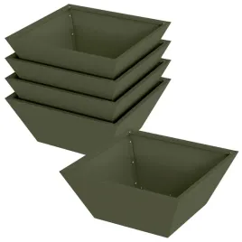doniczka-ogrodowa-5-pcs-zielony-oliwkowy-40-x-40-x-15-cm