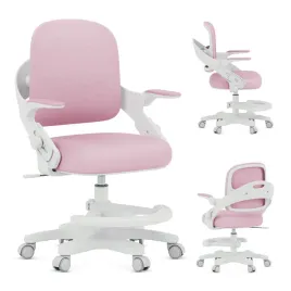 fotel-ergonomiczny-dla-dziecka-150-cm-rozowe-pink-krzeslo-obrotowe