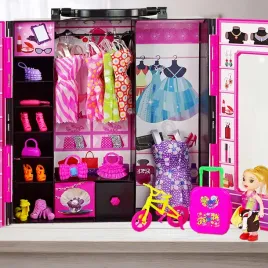 z2202-stator-szafa-dla-lalek-z-ubraniami-mala-laleczka-z-rowerkiem