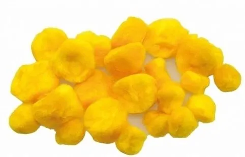pompony-puszyste-zolte-24szt