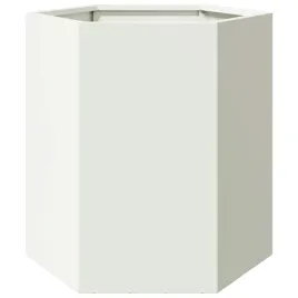 donica-ogrodowa-biala-szesciokatna-46x40x45-cm-stalowa