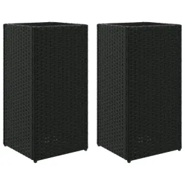 donice-ogrodowe-2-szt-czarne-30x30x60-cm-rattan-pe