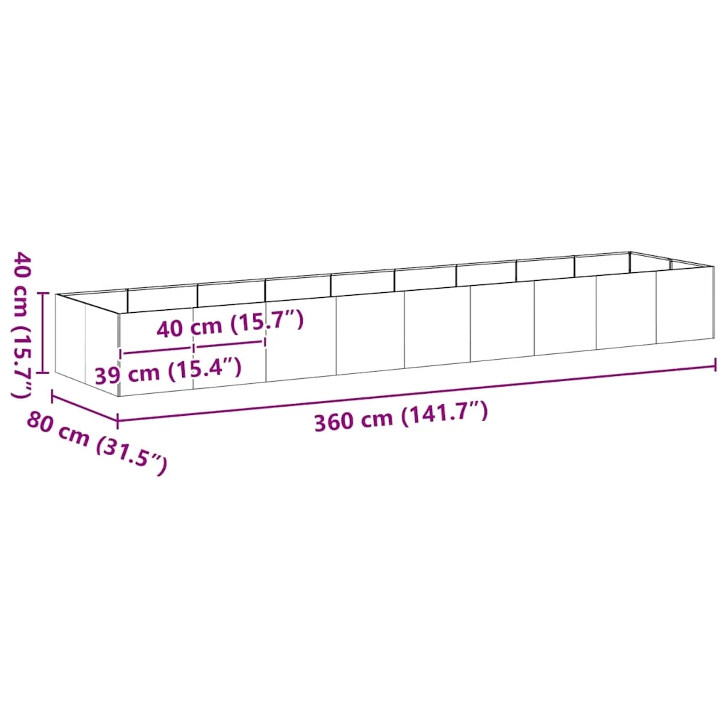 doniczka-360x80x40-cm-stal-nierdzewna-stan-nowy