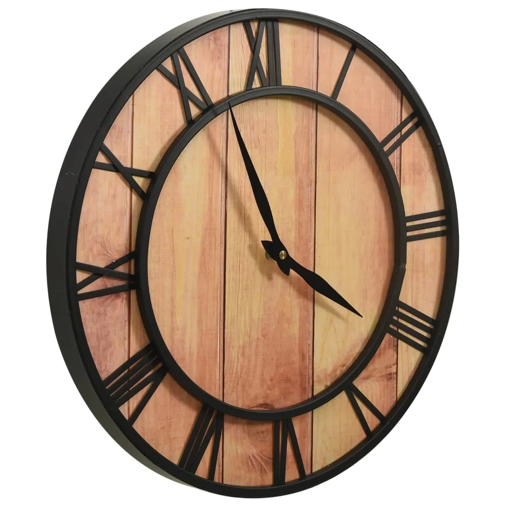 zegar-scienny-39-cm-brazowo-czarny-mdf-i-zelazo-stan-nowy