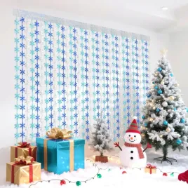 zaslony-brokatowa-sniezynki-niebiesko-srebrne-frozen