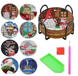 haft-diamentowy-malowanie-diamentami-podstawki-pod-kubki-swiateczne-8szt