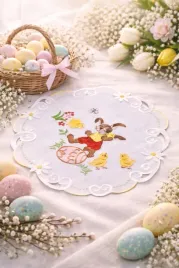 serwetka-wielkanocna-z-kurczaczkami-do-koszyka-haftowana