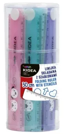 linijka-skladana-30-cm-z-szablonami-kidea-ls30cmszka