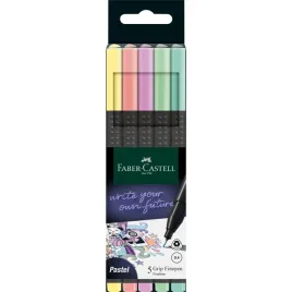 cienkopisy-grip-5-kol-pastelowych-w-etui-faber-castell