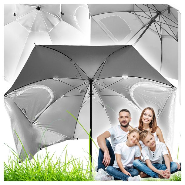 PARASOL PLAŻOWY PARAWAN NAMIOT Ogrodowy 3w1 XXL Składany Duży