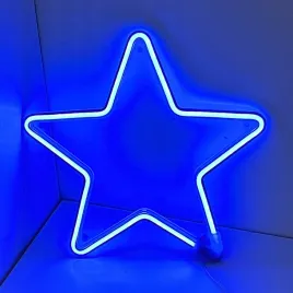 gwiazda-neon-led-niebieska-30cm