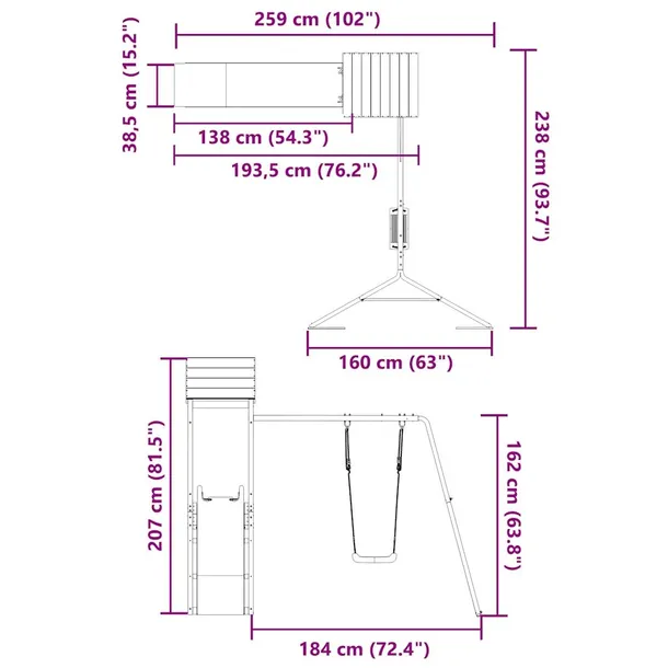 plac-zabaw-do-ogrodu-lite-drewno-sosnowe-kod-producenta-3155819-producent-vidaxl
