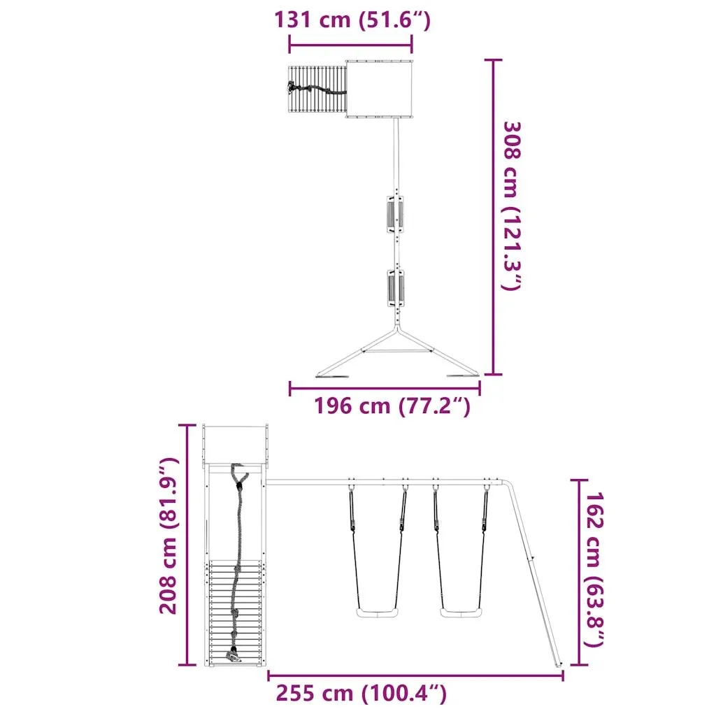 plac-zabaw-do-ogrodu-lite-drewno-sosnowe-stan-nowy