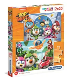 puzzle-clementoni-2x20el-supercolor-top-wing