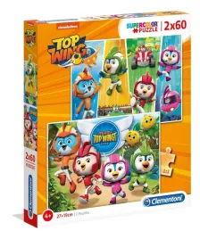 puzzle-clementoni-2x60el-supercolor-top-wing