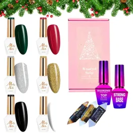 molly-nails-zestaw-swiateczny-6x-lakier-hybrydowy-baza-top-slodkosci-gratis