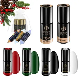 boska-nails-zestaw-swiateczny-4x-lakier-hybrydowy-baza-top-slodkosci-gratis