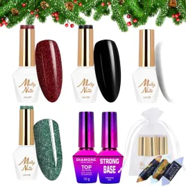molly-nails-zestaw-swiateczny-4x-lakier-hybrydowy-baza-top-slodkosci-gratis