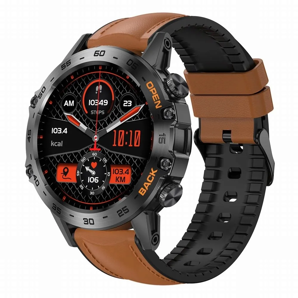 smartwatch-gravity-gt9-brazowy-material-paska-skora-naturalna