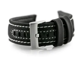pasek-do-zegarka-w34-premium-czarny-biale-24mm