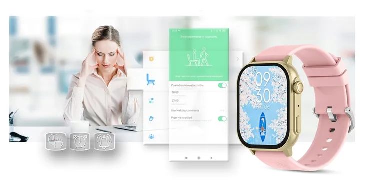 smartwatch-gravity-gt15-zloty-komunikacja-bluetooth