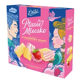 wedel-ptasie-mleczko-strawberry-shake-w-czekoladzie-bialej-czekoladki-340-g