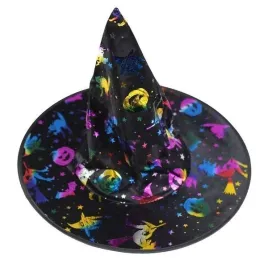 kapelusz-czarownicy-wiedzmy-czarno-teczowy