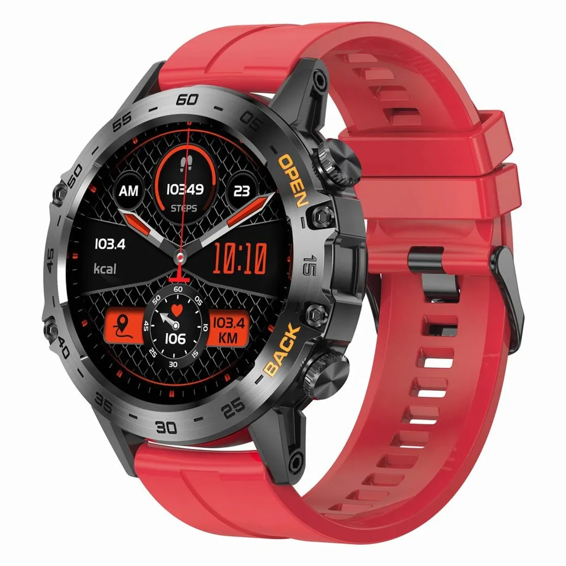 smartwatch-gravity-gt9-czerwony-material-paska-guma