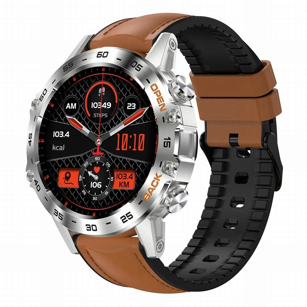 smartwatch-gravity-gt9-brazowy-material-paska-skora-naturalna