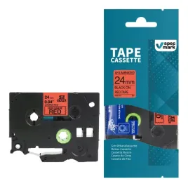 tasma-specmark-do-brother-p-touch-tze-451-24mm-x-8m-czerwona-czarny-nadruk