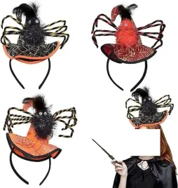 czapka-z-motywem-pajakow-nakrycie-glowy-dekoracja-na-halloween