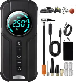 przenosny-kompresor-samochodowy-elektryczna-pompka-rowerowa-7200mah-180-psi