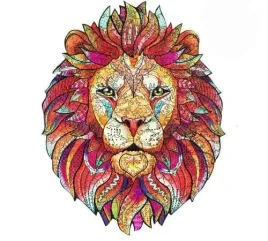 puzzle-drewniane-fantastyczne-zwierzatko-lew-41x33cm-ukladanka-228el