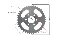 zebatka-tylna-moretti-40-428-do-atv-150