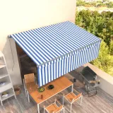 markiza-zadaszajaca-4x3m-niebiesko-biala-stan-nowy