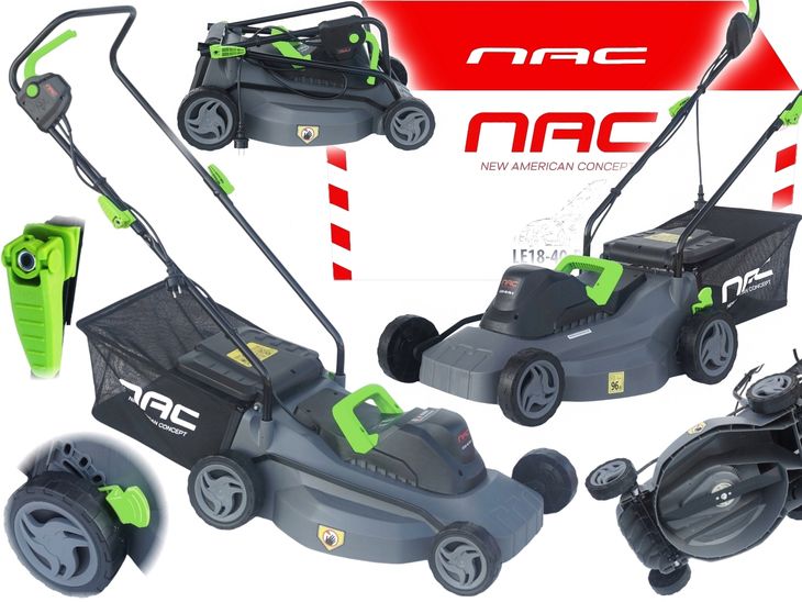 NAC KOSIARKA ELEKTRYCZNA LE18-40-PB-S 1800W LEKKA Centralna regulacja 40cm