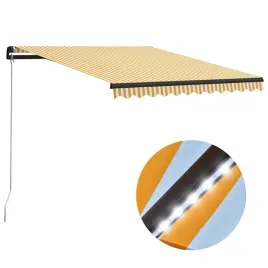 recznie-zwijana-markiza-300-x-250-cm-zolto-biala-tkanina-szara-rama