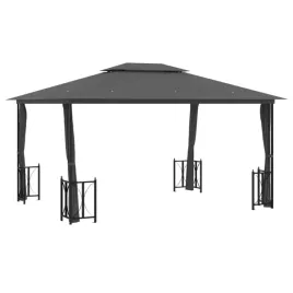 altana-ogrodowa-3x4m-antracytowy-stalowy-dach-poliestrowy