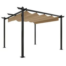 altana-ogrodowa-pa-3x3x22m-taupe-stal-malowana-proszkowo