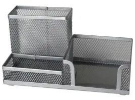 przybornik-na-biurko-siatka-srebrny