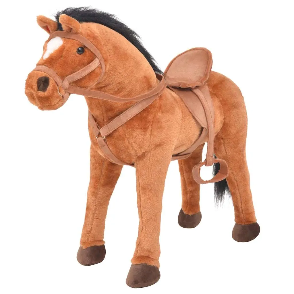 pluszowy-konik-64x60cm-brazowy-stan-nowy