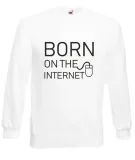bluza-meska-born-on-the-internet-m-stan-nowy