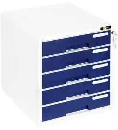 szafka-na-dokumenty-5-szufl-granat-yellow-one