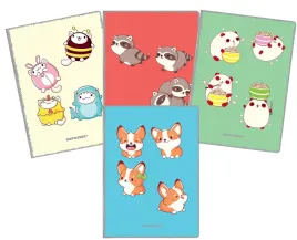 zeszyt-a4-32k-linia-kolorowa-pp-kawaii-narcissus-trzylinia-kolorowa-a4