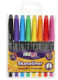 cienkopisy-skateliner-0-7mm-8-szt-strigo-precyzyjne