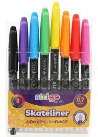 cienkopisy-skateliner-0-7mm-8-szt-strigo-precyzyjne