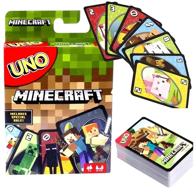 GRA KARCIANA UNO MINECRAFT KARTY DO GRY dla dziecka