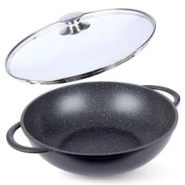 patelnia-wok-granitowa-ze-szklana-pokrywka-grande-32-cm